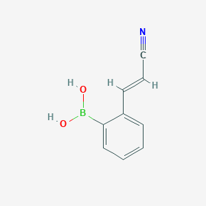 molecular formula C9H8BNO2 B1337022 2-(E-Cyanovinyl)phenylboronic acid 