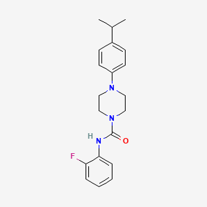 N-(2-fluorophenyl)-4-(4-isopropylphenyl)-1-piperazinecarboxamide