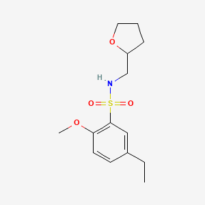 5-ethyl-2-methoxy-N-(tetrahydro-2-furanylmethyl)benzenesulfonamide