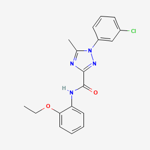 1-(3-chlorophenyl)-N-(2-ethoxyphenyl)-5-methyl-1H-1,2,4-triazole-3-carboxamide