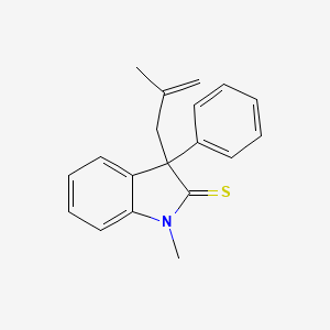 1-methyl-3-(2-methyl-2-propenyl)-3-phenyl-1,3-dihydro-2H-indole-2-thione