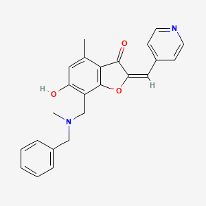 7-{[benzyl(methyl)amino]methyl}-6-hydroxy-4-methyl-2-(4-pyridinylmethylene)-1-benzofuran-3(2H)-one