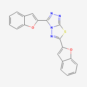 3,6-Bis(1-benzofuran-2-yl)[1,2,4]triazolo[3,4-b][1,3,4]thiadiazole