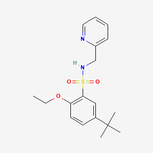 5-tert-butyl-2-ethoxy-N-(2-pyridinylmethyl)benzenesulfonamide