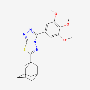 6-(1-Adamantyl)-3-(3,4,5-trimethoxyphenyl)[1,2,4]triazolo[3,4-b][1,3,4]thiadiazole