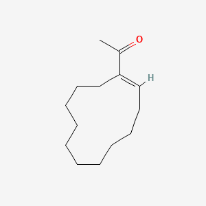 molecular formula C14H24O B1337042 (E)-1-(1-Cyclododecen-1-yl)ethan-1-one CAS No. 60727-71-1
