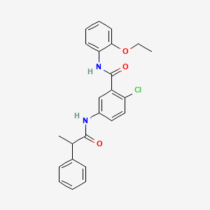 2-chloro-N-(2-ethoxyphenyl)-5-[(2-phenylpropanoyl)amino]benzamide