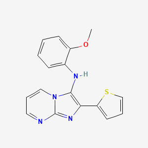 N-(2-methoxyphenyl)-2-(2-thienyl)imidazo[1,2-a]pyrimidin-3-amine