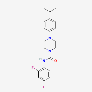 N-(2,4-difluorophenyl)-4-(4-isopropylphenyl)-1-piperazinecarboxamide