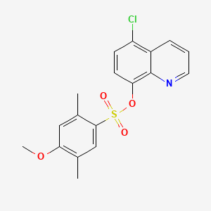 5-Chloro-8-quinolinyl 4-methoxy-2,5-dimethylbenzenesulfonate