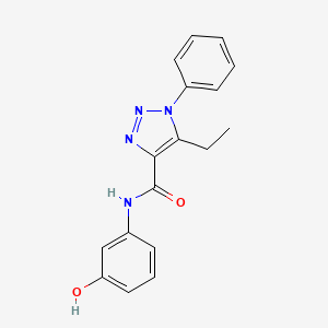 5-ethyl-N-(3-hydroxyphenyl)-1-phenyl-1H-1,2,3-triazole-4-carboxamide