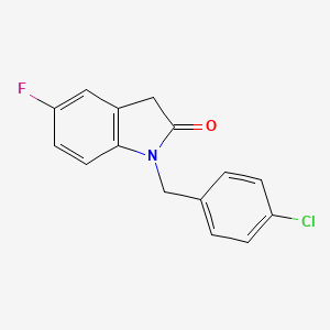 1-(4-chlorobenzyl)-5-fluoro-1,3-dihydro-2H-indol-2-one