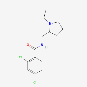 2,4-dichloro-N-[(1-ethyl-2-pyrrolidinyl)methyl]benzamide