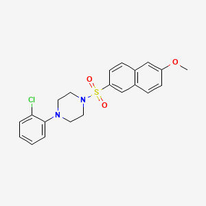 1-(2-Chlorophenyl)-4-[(6-methoxy-2-naphthyl)sulfonyl]piperazine