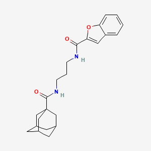 N-{3-[(1-adamantylcarbonyl)amino]propyl}-1-benzofuran-2-carboxamide