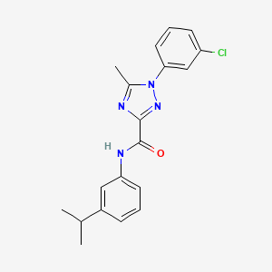 1-(3-chlorophenyl)-N-(3-isopropylphenyl)-5-methyl-1H-1,2,4-triazole-3-carboxamide