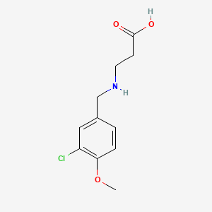 molecular formula C11H14ClNO3 B13370497 N-(3-chloro-4-methoxybenzyl)-beta-alanine 