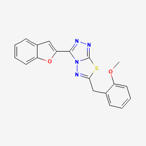 3-(1-Benzofuran-2-yl)-6-(2-methoxybenzyl)[1,2,4]triazolo[3,4-b][1,3,4]thiadiazole