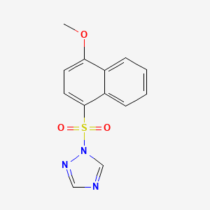 1-[(4-methoxy-1-naphthyl)sulfonyl]-1H-1,2,4-triazole