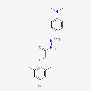 2-(4-bromo-2,6-dimethylphenoxy)-N'-[4-(dimethylamino)benzylidene]acetohydrazide