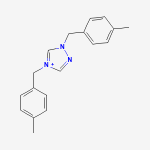 1,4-Bis[(4-methylphenyl)methyl]-1,2,4-triazol-4-ium