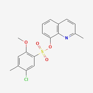 2-Methyl-8-quinolinyl 5-chloro-2-methoxy-4-methylbenzenesulfonate