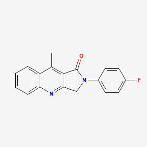 2-(4-fluorophenyl)-9-methyl-2,3-dihydro-1H-pyrrolo[3,4-b]quinolin-1-one