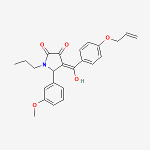 4-[4-(allyloxy)benzoyl]-3-hydroxy-5-(3-methoxyphenyl)-1-propyl-1,5-dihydro-2H-pyrrol-2-one