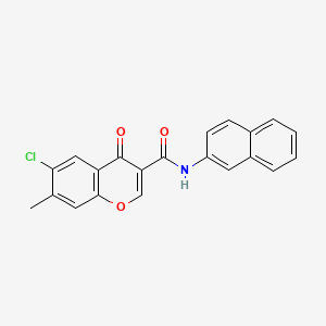 6-chloro-7-methyl-N-(2-naphthyl)-4-oxo-4H-chromene-3-carboxamide