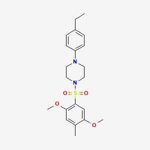 1-[(2,5-Dimethoxy-4-methylphenyl)sulfonyl]-4-(4-ethylphenyl)piperazine