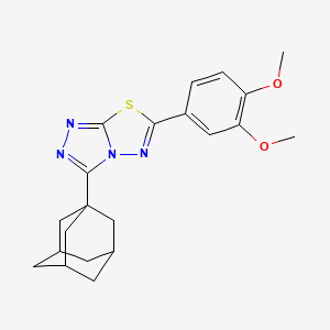 3-(1-Adamantyl)-6-(3,4-dimethoxyphenyl)[1,2,4]triazolo[3,4-b][1,3,4]thiadiazole