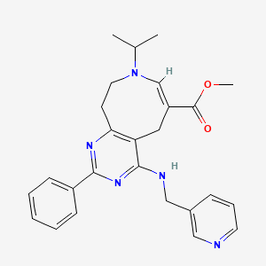 Methyl 8-isopropyl-2-phenyl-4-[(3-pyridinylmethyl)amino]-5,8,9,10-tetrahydropyrimido[4,5-d]azocine-6-carboxylate