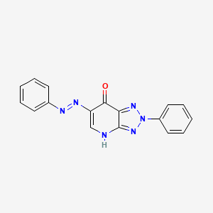 2-phenyl-2H-[1,2,3]triazolo[4,5-b]pyridine-6,7-dione 6-(phenylhydrazone)