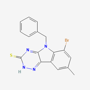 5-benzyl-6-bromo-8-methyl-5H-[1,2,4]triazino[5,6-b]indole-3-thiol