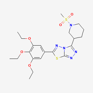 3-[1-(Methylsulfonyl)-3-piperidinyl]-6-(3,4,5-triethoxyphenyl)[1,2,4]triazolo[3,4-b][1,3,4]thiadiazole