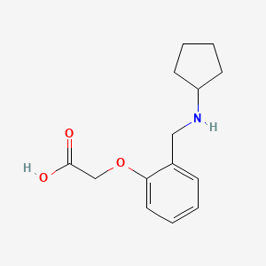 {2-[(Cyclopentylamino)methyl]phenoxy}acetic acid