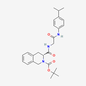 tert-butyl 3-({[2-(4-isopropylanilino)-2-oxoethyl]amino}carbonyl)-3,4-dihydro-2(1H)-isoquinolinecarboxylate