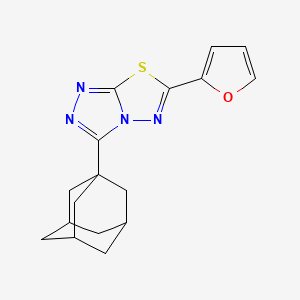 3-(1-Adamantyl)-6-(2-furyl)[1,2,4]triazolo[3,4-b][1,3,4]thiadiazole