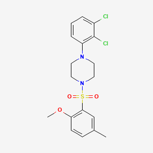 1-(2,3-Dichlorophenyl)-4-[(2-methoxy-5-methylphenyl)sulfonyl]piperazine