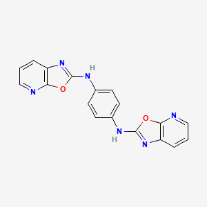 N-[1,3]oxazolo[5,4-b]pyridin-2-yl-N-[4-([1,3]oxazolo[5,4-b]pyridin-2-ylamino)phenyl]amine