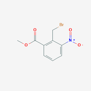 molecular formula C9H8BrNO4 B133708 Methyl 2-(bromomethyl)-3-nitrobenzoate CAS No. 98475-07-1