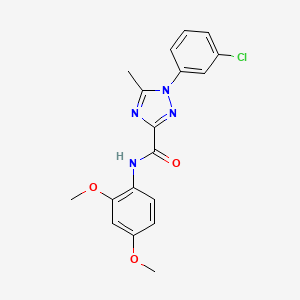 1-(3-chlorophenyl)-N-(2,4-dimethoxyphenyl)-5-methyl-1H-1,2,4-triazole-3-carboxamide