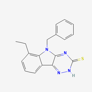 5-benzyl-6-ethyl-5H-[1,2,4]triazino[5,6-b]indol-3-yl hydrosulfide