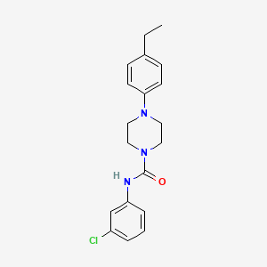 N-(3-chlorophenyl)-4-(4-ethylphenyl)-1-piperazinecarboxamide