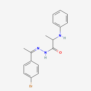 2-anilino-N'-[1-(4-bromophenyl)ethylidene]propanohydrazide