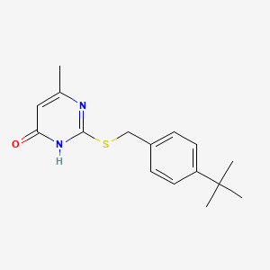 2-[(4-tert-butylbenzyl)sulfanyl]-6-methyl-4(3H)-pyrimidinone