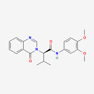 N-(3,4-dimethoxyphenyl)-3-methyl-2-(4-oxo-3(4H)-quinazolinyl)butanamide