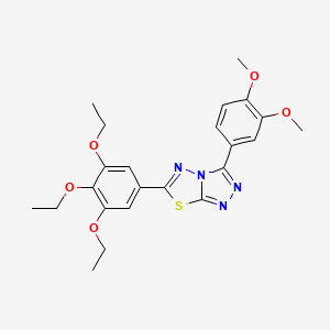 3-(3,4-Dimethoxyphenyl)-6-(3,4,5-triethoxyphenyl)[1,2,4]triazolo[3,4-b][1,3,4]thiadiazole