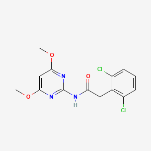 2-(2,6-dichlorophenyl)-N-(4,6-dimethoxy-2-pyrimidinyl)acetamide