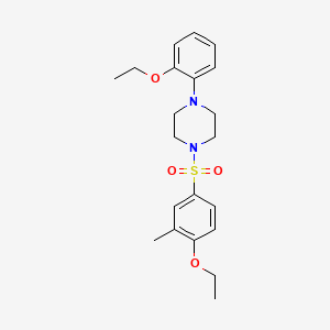 1-[(4-Ethoxy-3-methylphenyl)sulfonyl]-4-(2-ethoxyphenyl)piperazine